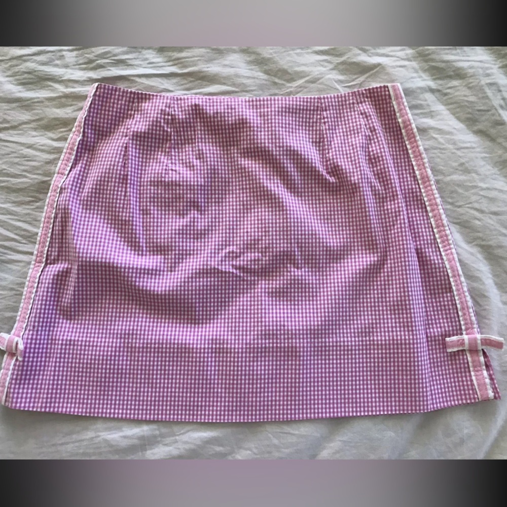 Vintage pink gingham lily pulitzer skirt size 4